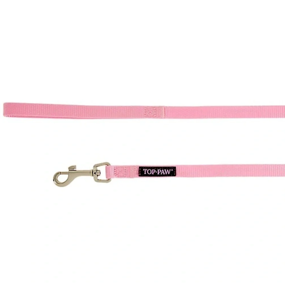 🆕 TOP PAW 4 Foot Leash Pink 🐾 🐶